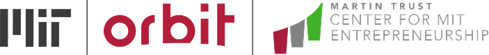 MIT, Orbit Startups, and Martin Trust Center Logos